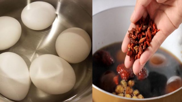 Cách làm món trứng luộc kỷ tử